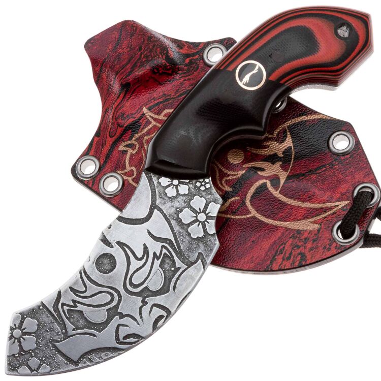 Нож Волчий Век К8 Custom Oni Ed. сталь 95Х18 WA рукоять Black/Red G10