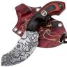 Нож Волчий Век К8 Custom Oni Ed. сталь 95Х18 WA рукоять Black/Red G10