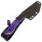 Нож 7 Ножей Джек малый Гибрид сталь N690 рукоять Violet G10
