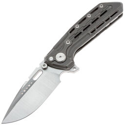 Нож Reate Terminator TX228 satin сталь M390 рукоять Dark Bead blast Titanium