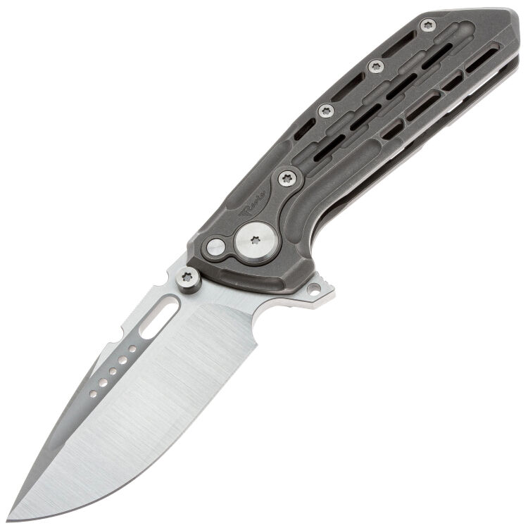Нож Reate Terminator TX228 satin сталь M390 рукоять Dark Bead blast Titanium
