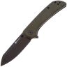 Нож Sencut Fritch blackwash сталь 9Cr18MoV рукоять Green Canvas Micarta (S22014-1)