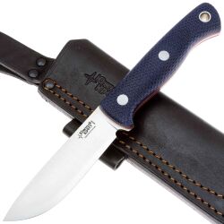 Нож Южный Крест Caribou L конвекс сталь М390 рукоять микарта синяя (253.1552)
