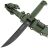 Нож НОКС Смерш М Blackwash  сталь AUS-8 рукоять зеленая резина (622-589641)