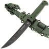 Нож НОКС Смерш М Blackwash  сталь AUS-8 рукоять зеленая резина (622-589641)