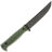 Нож НОКС Смерш М Blackwash  сталь AUS-8 рукоять зеленая резина (622-589641)