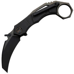 Нож WE Knife Tayra blackwash сталь M390 рукоять Black Titanium (WE24069-1)