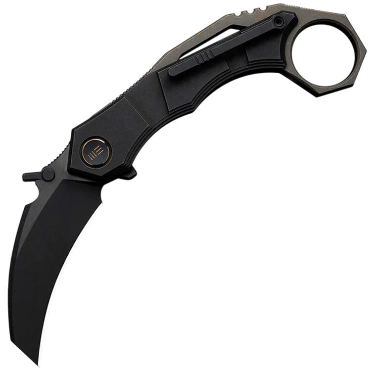 Нож WE Knife Tayra blackwash сталь M390 рукоять Black Titanium (WE24069-1)