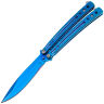 Нож-бабочка Мастер-К Силуэт синий сталь 420 рукоять сталь (MK035T)