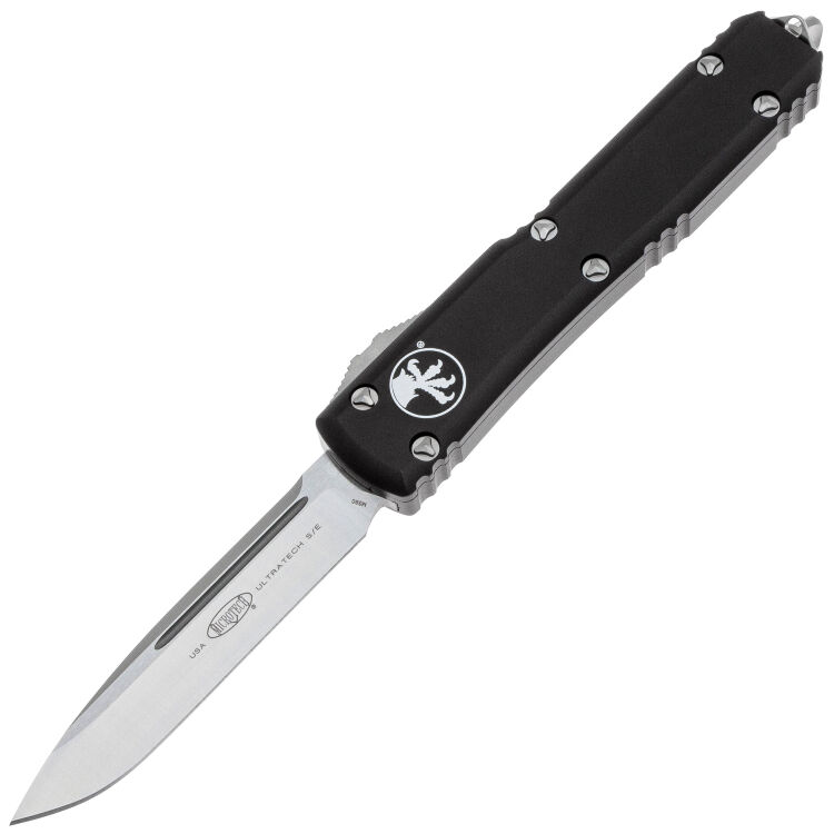 Нож Microtech Ultratech S/E Satin сталь M390 рукоять Black Aluminum (121-4)