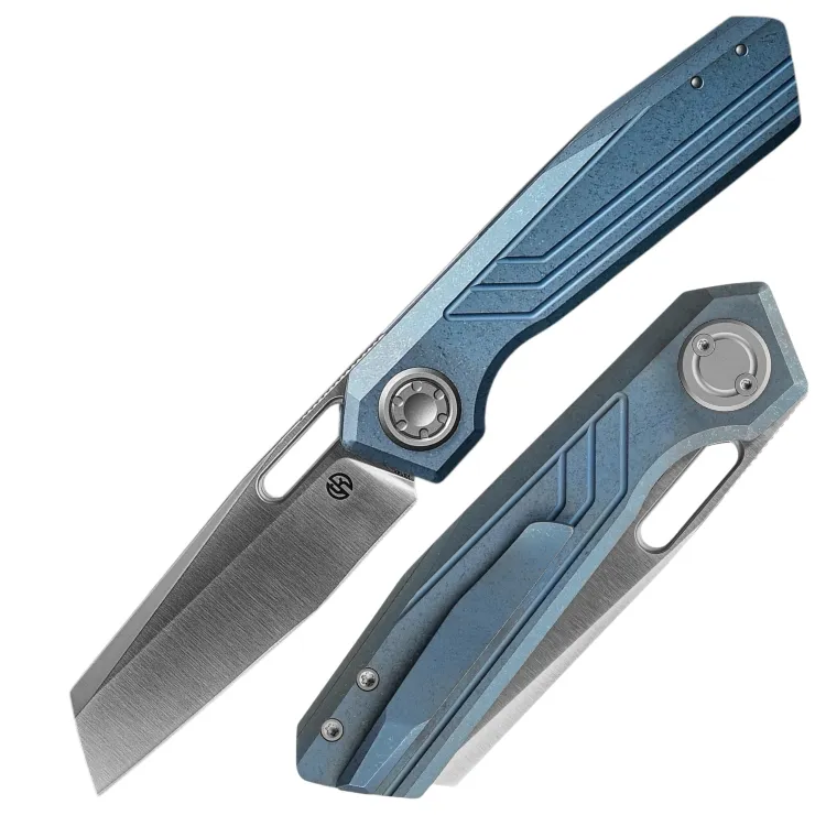 Нож Vosteed Xeno satin сталь Vanax рукоять Blue Titanium
