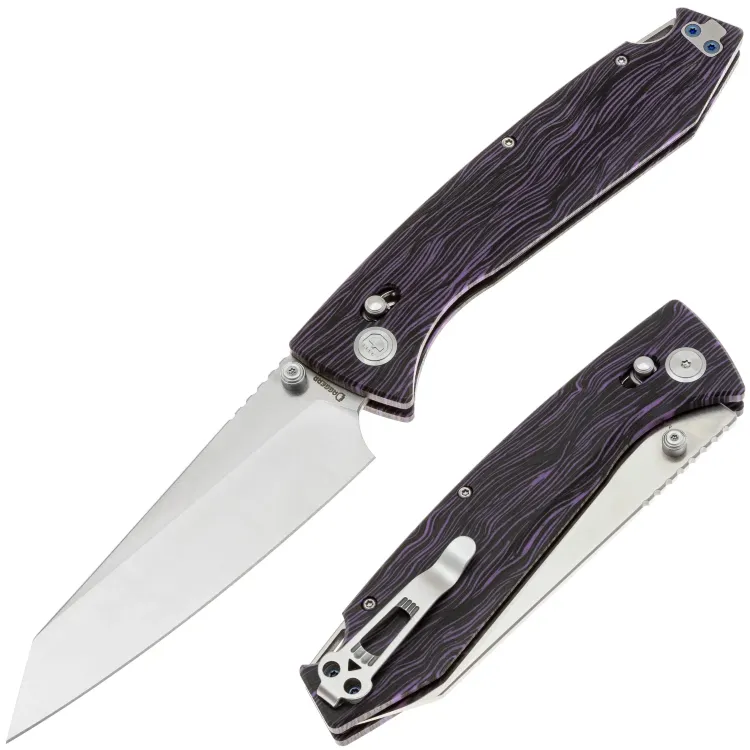 Нож Daggerr Alligator TS Satin сталь Magnacut рукоять Black/Purple G-Mascus