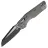 Нож Microtech MSI Mini black сталь M390MK рукоять Natural Clear Fluted Aluminum