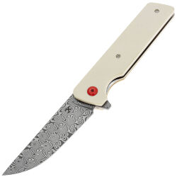 Нож Kansept Anomaly сталь Damascus рукоять Ivory G10