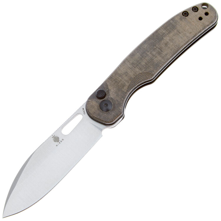 Нож Kizer HIC-CUP сталь 154CM рукоять Green Micarta