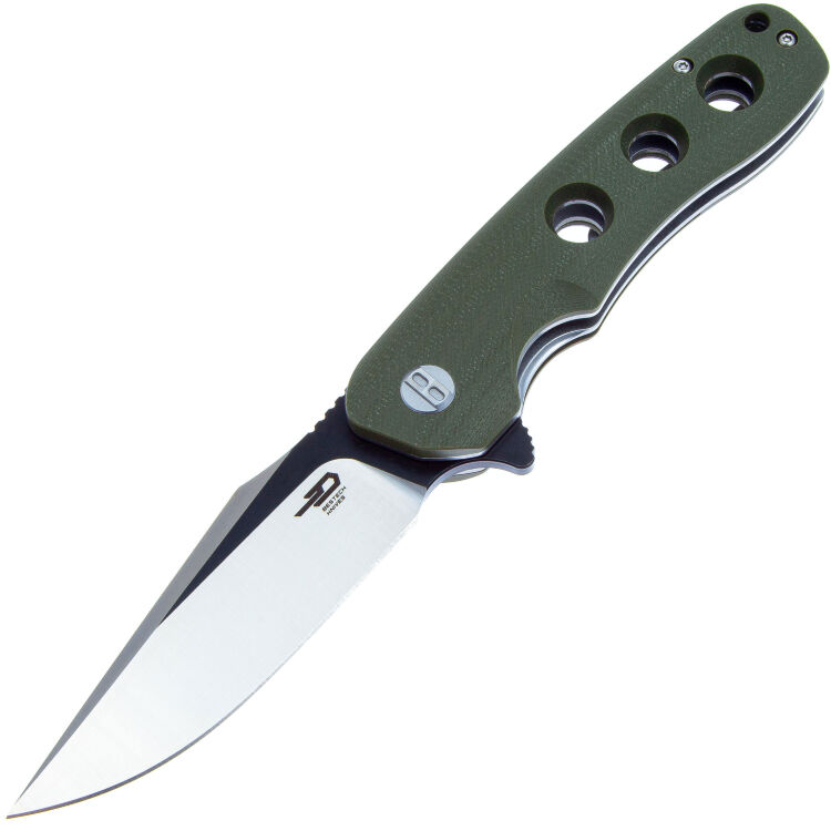 Нож Bestech Arctic Blackwash/Satin сталь D2 рукоять Green G10 (BG33B-1)