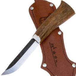 Нож Lappi Puukko Reindeer 85 V.1 сталь 80CrV2 рукоять рог оленя