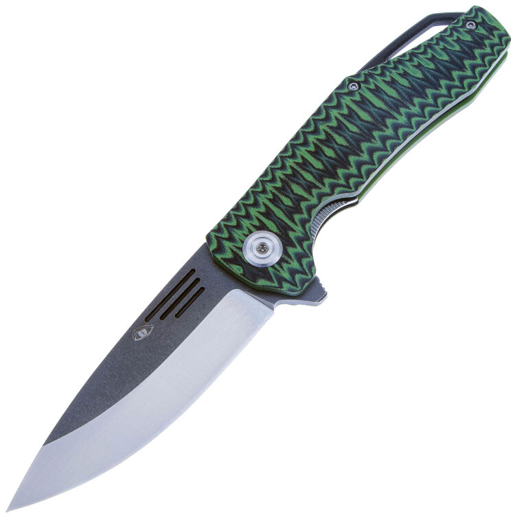 Нож Reptilian Скутум-06 сталь D2 рукоять Green/Black G10