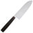 Нож кухонный Owl Knife Сантоку SA180 сталь N690 рукоять черная G10