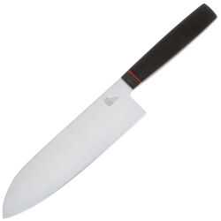 Нож кухонный Owl Knife Сантоку SA180 сталь N690 рукоять черная G10