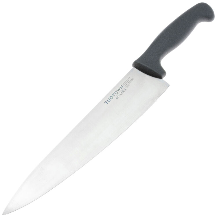 Нож кухонный TuoTown Butcher Шеф 250 сталь 1.4116 рукоять Black ABS