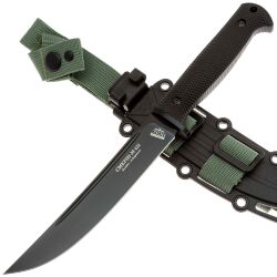 Нож НОКС Смерш М Blackwash  сталь AUS-8 рукоять черная резина (622-780641)