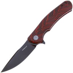 Нож Petrified Fish Warrior сталь K110 рукоять Black/Red Gmascus