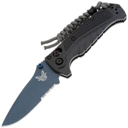 Нож Benchmade Mini Adira Serrated сталь MagnaCut рукоять Tempest Gray Grivory (18065SBT-01)