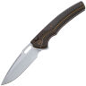 Нож WE Knife Exciton beadblast сталь CPM-20CV рукоять Black Ti/Twill CF spacer