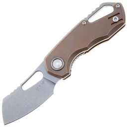 Нож MKM Isonzo Cleaver сталь M390 рукоять Bronze Titanium (FX03M-2TBR)