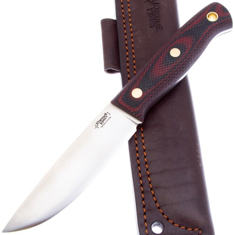 Нож Южный Крест Модель Х M сталь D2 рукоять микарта красно-черная (208.0854)