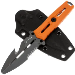 Нож Kizer Norcross gray stonewash сталь Nitro-V рукоять Orange G10