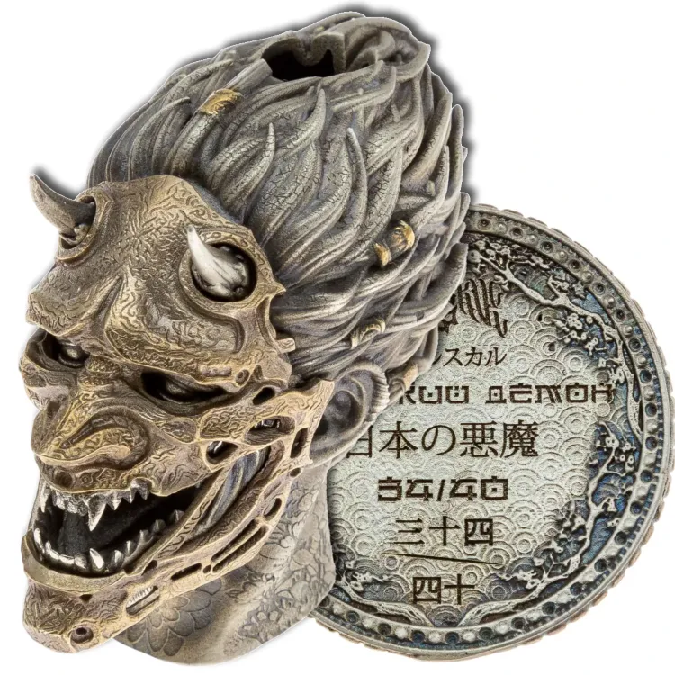 Бусина темлячная Evil Skull Самурай Limited Edition