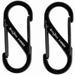 Карабин Nite Ize S-Biner Dual Carabiner #1 Black 2 pack (SB1-2PK-01)