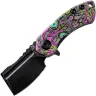 Нож Kansept Mini Korvid blackwash сталь 154CM рукоять Purple Undead G10