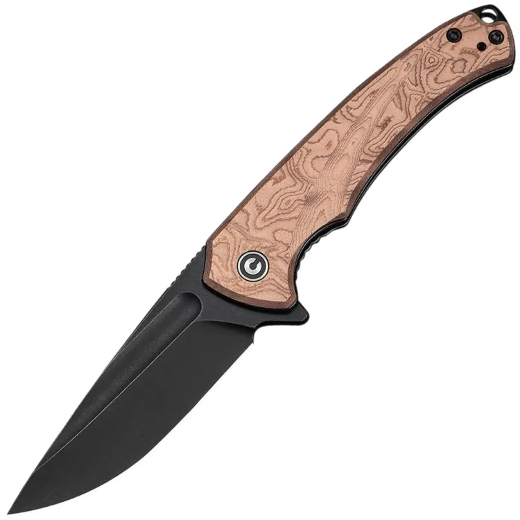 Нож CIVIVI Voidflare blackwash сталь 14C28N рукоять Copper Foil G10 (C24040-3)