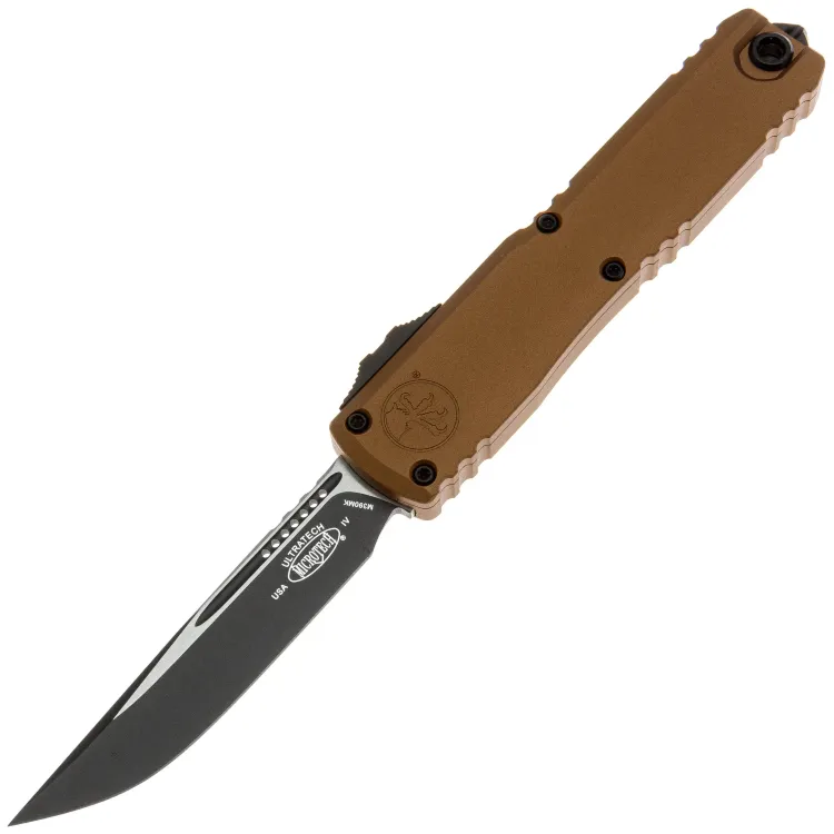 Нож Microtech Ultratech Gen IV S/E black сталь M390MK рукоять Brown Aluminium (11214-1BN)
