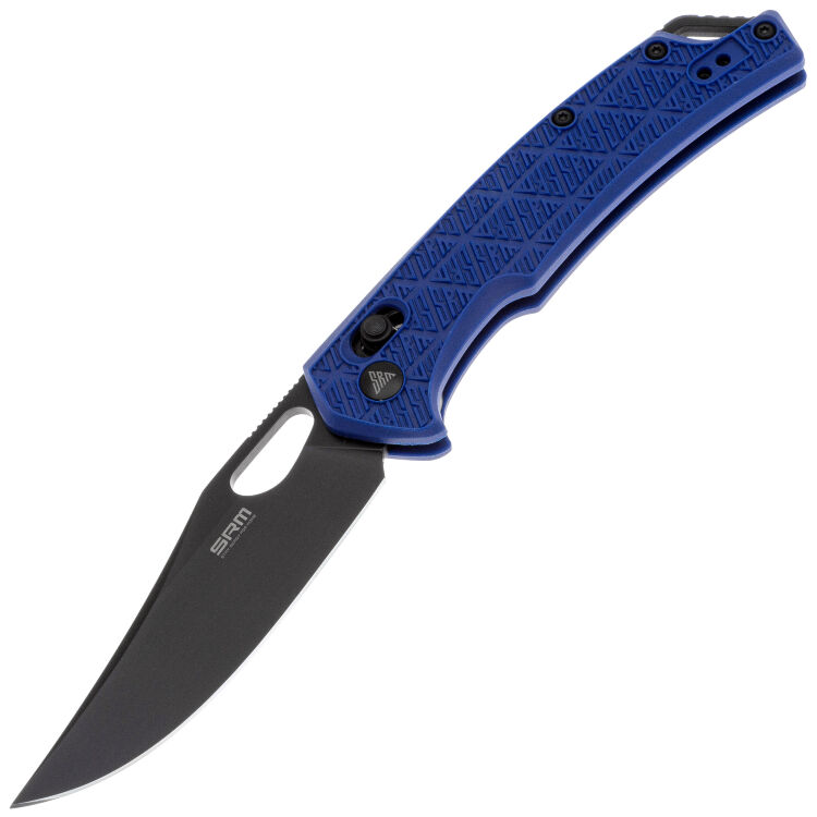 Нож SRM 9201-PL black сталь 8Cr13MOV рукоять Blue FRN