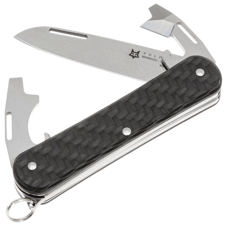 Нож FOX Vulpis Multipurpose-3 сталь M390 рукоять Carbon Fiber (FX-VP130-3 CF)