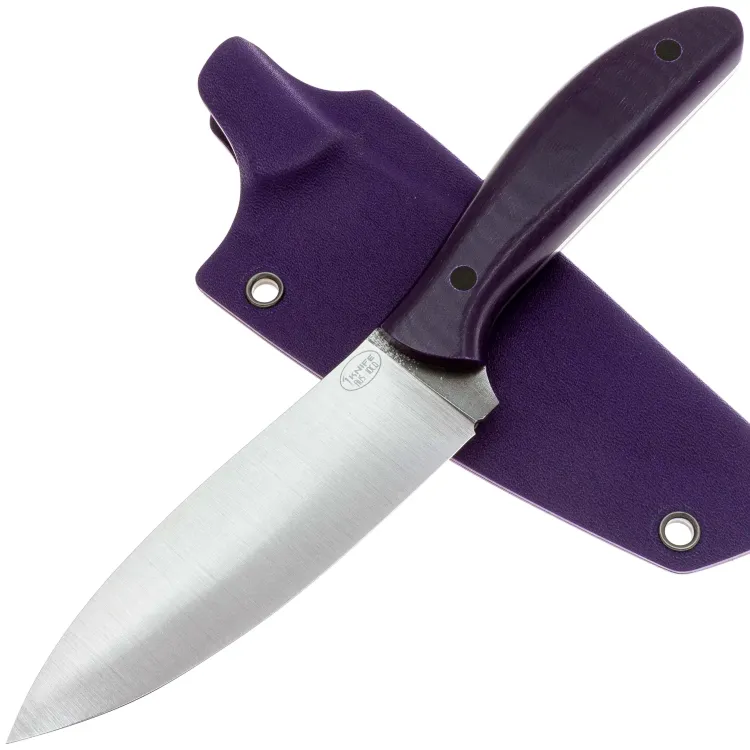 Нож T-Knife Canadian Kitchen Knife конвекс сталь AUS-10co рукоять Purple G10