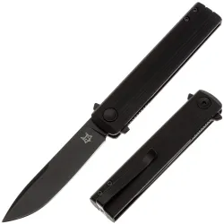 Нож Fox Chnops Tactical black сталь Hybrid Cryo рукоять Black G10 (FX-545 G10B)
