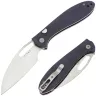 Нож Kizer Masu satin сталь 14C28N рукоять Blue Canyon Richlite