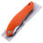 Нож Petrified Fish Wing сталь D2 рукоять Orange G10