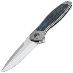 Нож Maxace Perseus сталь MagnaCut рукоять Ti/Blue Carbon Fiber