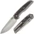 Нож Remette RT-ONE beadblast сталь M390 рукоять Titanium/Black-Purple CF