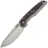 Нож Remette RT-ONE beadblast сталь M390 рукоять Titanium/Black-Purple CF