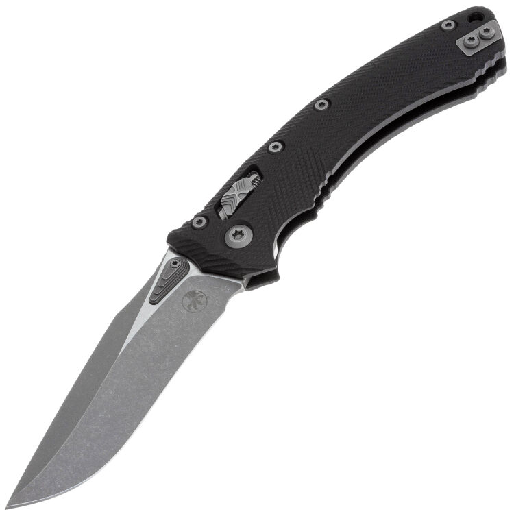 Нож Microtech Amphibian Ram-Lok apocalyptic сталь M390MK рукоять Black G10 (137RL-10APFLGTBK)