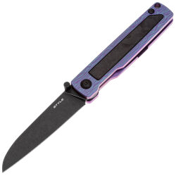 Нож Mr.Blade Style blackwashed сталь N690 рукоять Violet Titanium/Carbon Fiber