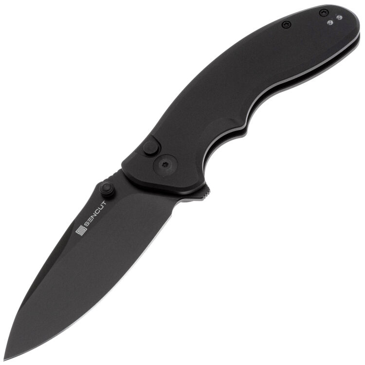 Нож Sencut Cybrix black сталь 9Cr18MoV рукоять Black Aluminum (S23098A-1)