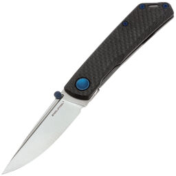 Нож Real Steel Luna Boost satin сталь N690 рукоять Titanium/Carbon Fiber (7076)